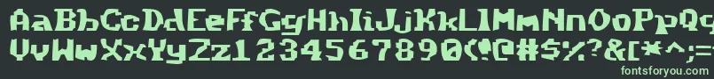 フォントMethod – 黒い背景に緑の文字