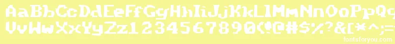 Method Font – White Fonts on Yellow Background