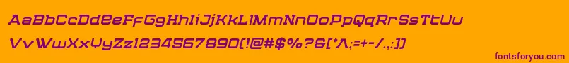 Cydoniacenturycondital Font – Purple Fonts on Orange Background
