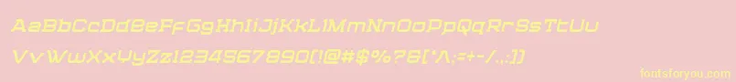 Cydoniacenturycondital Font – Yellow Fonts on Pink Background