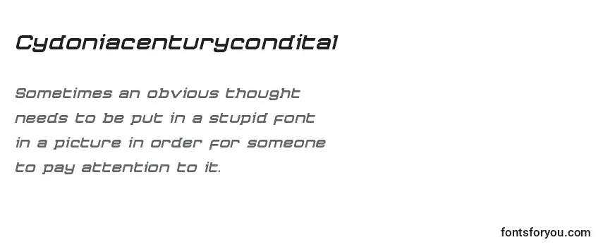 Шрифт Cydoniacenturycondital