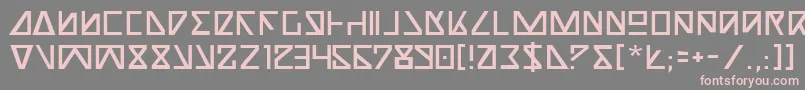 Nick Font – Pink Fonts on Gray Background