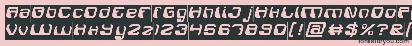 ElectroMagnetInverse Font – Black Fonts on Pink Background