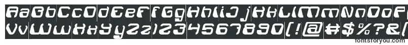 ElectroMagnetInverse-fontti – pyöreäreunaiset fontit