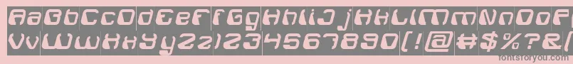 ElectroMagnetInverse Font – Gray Fonts on Pink Background