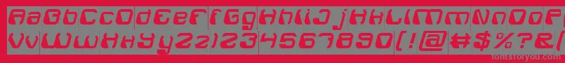 ElectroMagnetInverse Font – Gray Fonts on Red Background