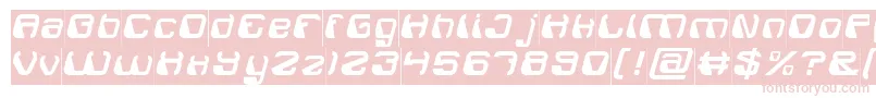 ElectroMagnetInverse Font – Pink Fonts on White Background