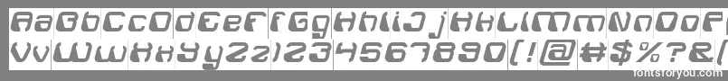 ElectroMagnetInverse Font – White Fonts on Gray Background