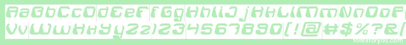 ElectroMagnetInverse Font – White Fonts on Green Background