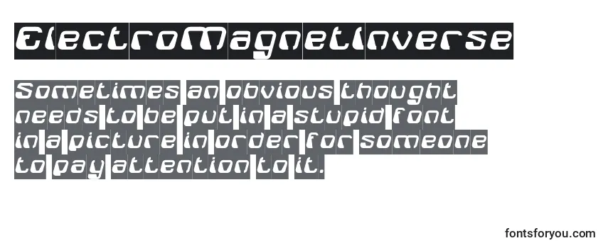 Шрифт ElectroMagnetInverse