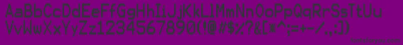 fuente KarmasutureRegular – Fuentes Negras Sobre Fondo Morado