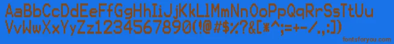 KarmasutureRegular Font – Brown Fonts on Blue Background
