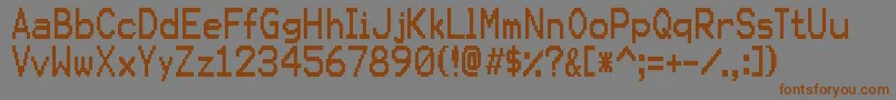 KarmasutureRegular Font – Brown Fonts on Gray Background