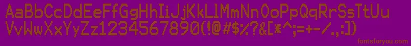 KarmasutureRegular Font – Brown Fonts on Purple Background