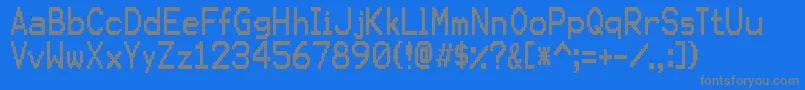 KarmasutureRegular Font – Gray Fonts on Blue Background