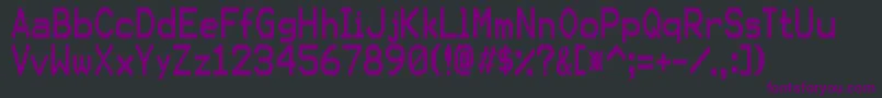 KarmasutureRegular Font – Purple Fonts on Black Background