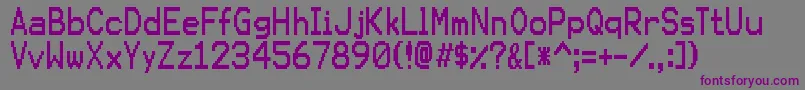 Шрифт KarmasutureRegular – фиолетовые шрифты на сером фоне