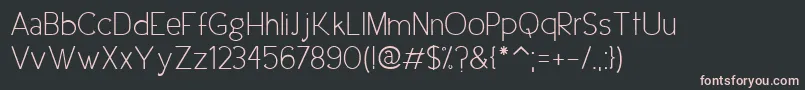 UrbanEleganceRegular Font – Pink Fonts on Black Background