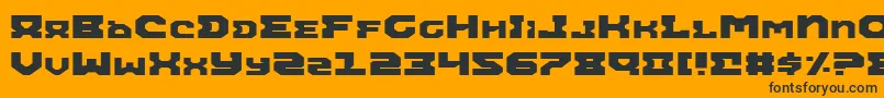 More about AiracobraExpanded Font AiracobraExpanded Font – Black Fonts on Orange Background