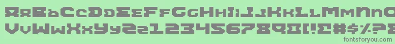 AiracobraExpanded Font – Gray Fonts on Green Background