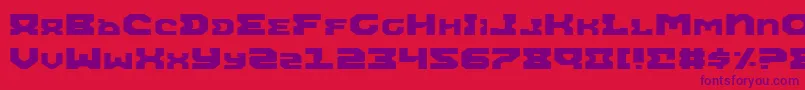 AiracobraExpanded Font – Purple Fonts on Red Background