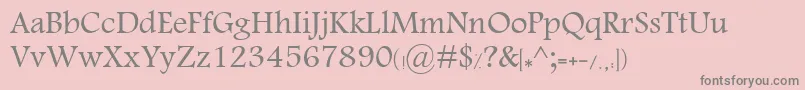 Шрифт KhalaadDiala – серые шрифты на розовом фоне