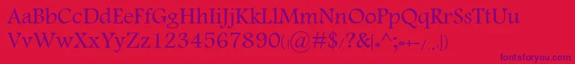 KhalaadDiala Font – Purple Fonts on Red Background