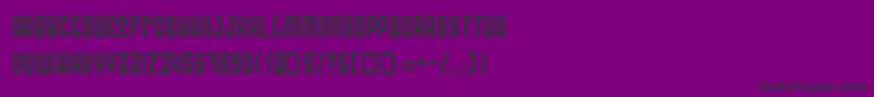 フォントRadon – 紫の背景に黒い文字