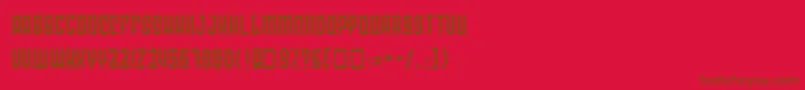 Подробнее о шрифте Radon Шрифт Radon – коричневые шрифты на красном фоне