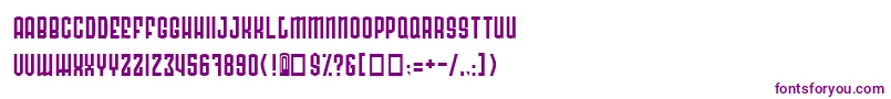 フォントRadon – 白い背景に紫のフォント