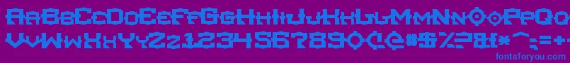 Tsaフォントについての詳細 フォントTsa – 紫色の背景に青い文字