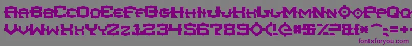 Tsa Font – Purple Fonts on Gray Background