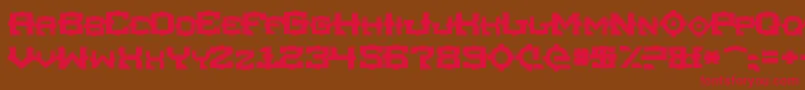 Tsa Font – Red Fonts on Brown Background