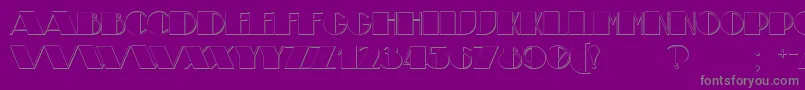 TheatricalShadow Font – Gray Fonts on Purple Background