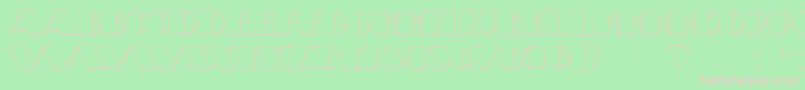 TheatricalShadow Font – Pink Fonts on Green Background