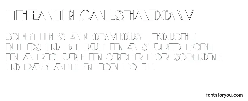 TheatricalShadow-fontti