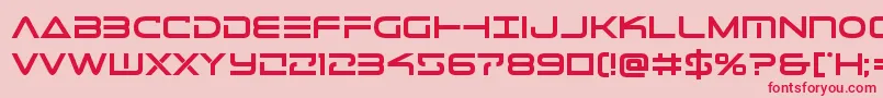 Telemarinesbold1 Font – Red Fonts on Pink Background