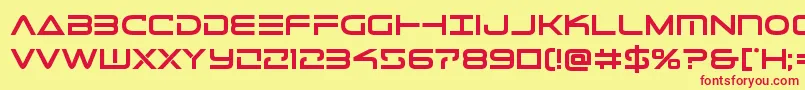 Telemarinesbold1 Font – Red Fonts on Yellow Background