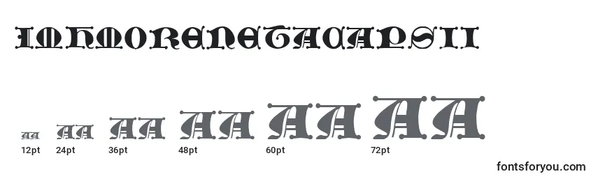 Размеры шрифта JmhMorenetaCapsIi