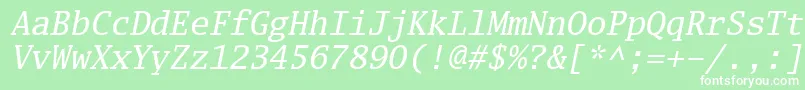 Luximri Font – White Fonts on Green Background