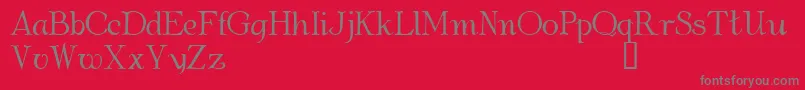 AlbemarleDemo Font – Gray Fonts on Red Background