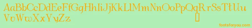 AlbemarleDemo Font – Orange Fonts on Green Background