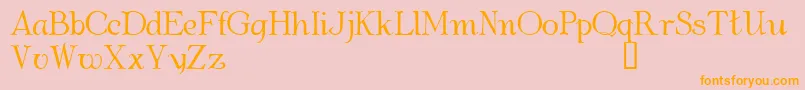 AlbemarleDemo Font – Orange Fonts on Pink Background