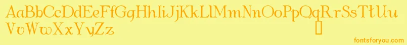 AlbemarleDemo Font – Orange Fonts on Yellow Background