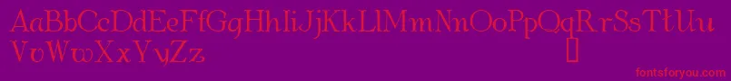 AlbemarleDemo Font – Red Fonts on Purple Background