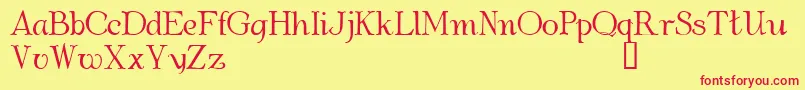 AlbemarleDemo Font – Red Fonts on Yellow Background