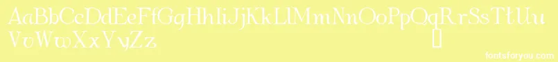 AlbemarleDemo Font – White Fonts on Yellow Background