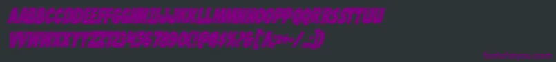 Jcandlestickboldextracond Font – Purple Fonts on Black Background