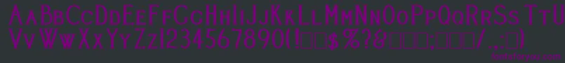 Cleavers Juvenia Heavy Font – Purple Fonts on Black Background