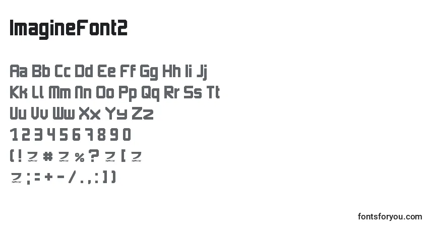 Schriftart ImagineFont2 (98070) – Alphabet, Zahlen, spezielle Symbole